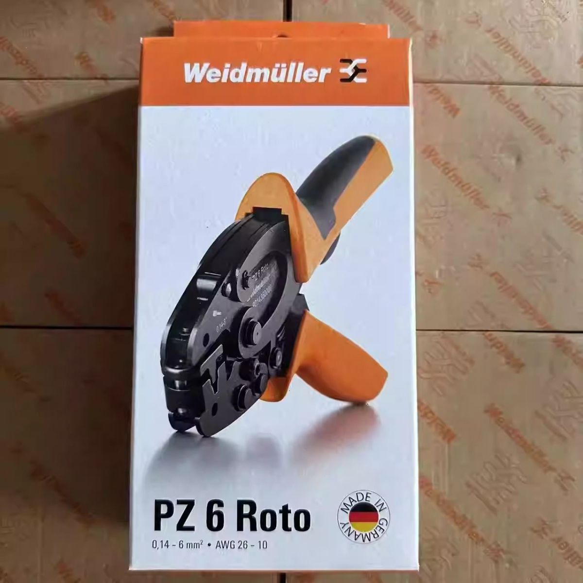 Weidmuller PZ 6 ROTO Ferrule Crimper, Orange, 9014350000-WEIDMULLER, Crimping Pliers